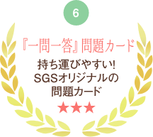 『一問一答』問題カード 持ち運びやすい!SGSオリジナルの問題カード