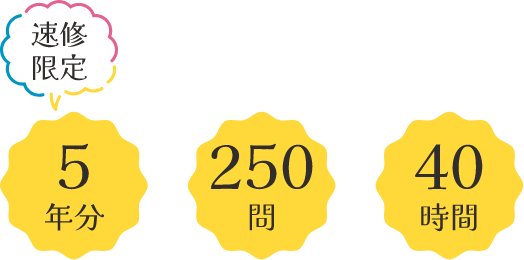 5年分|250問|40時間